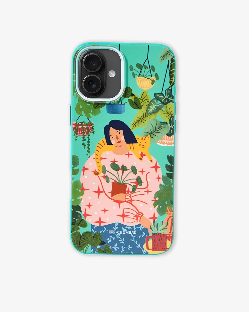 Chumbak Phone Case Cover for iPhone 16 Plus -Miss Cat's Whiskers